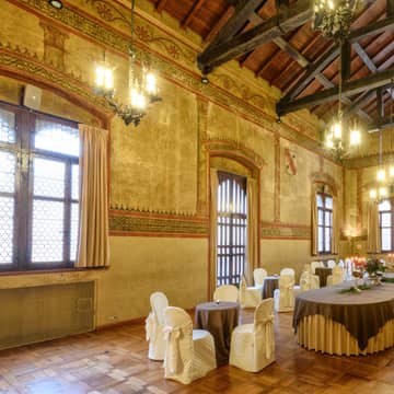 Sala Del Capitano Allestimento Tavoli Ovali